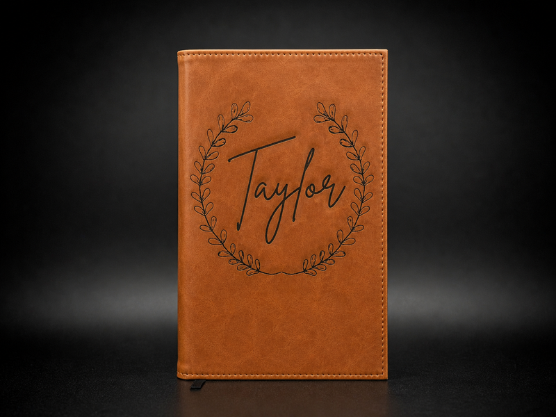 Personalized Leather Journal – Custom Name Engraved Notebook